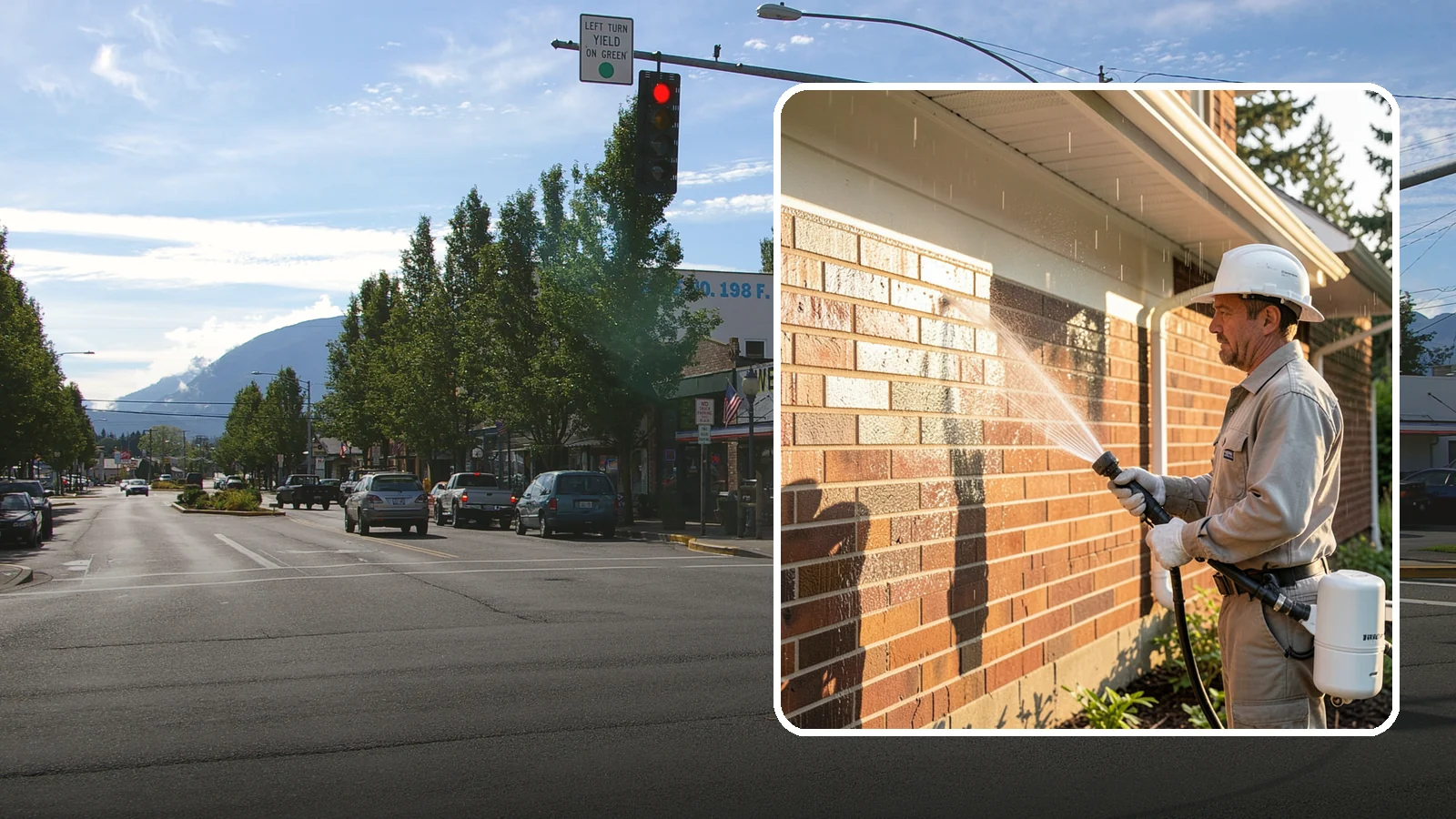 Brick Sealing in North Bend, King County, WA - Breathable masonry sealing for brick walls and veneers that repels rain while letting trapped moisture escape.
