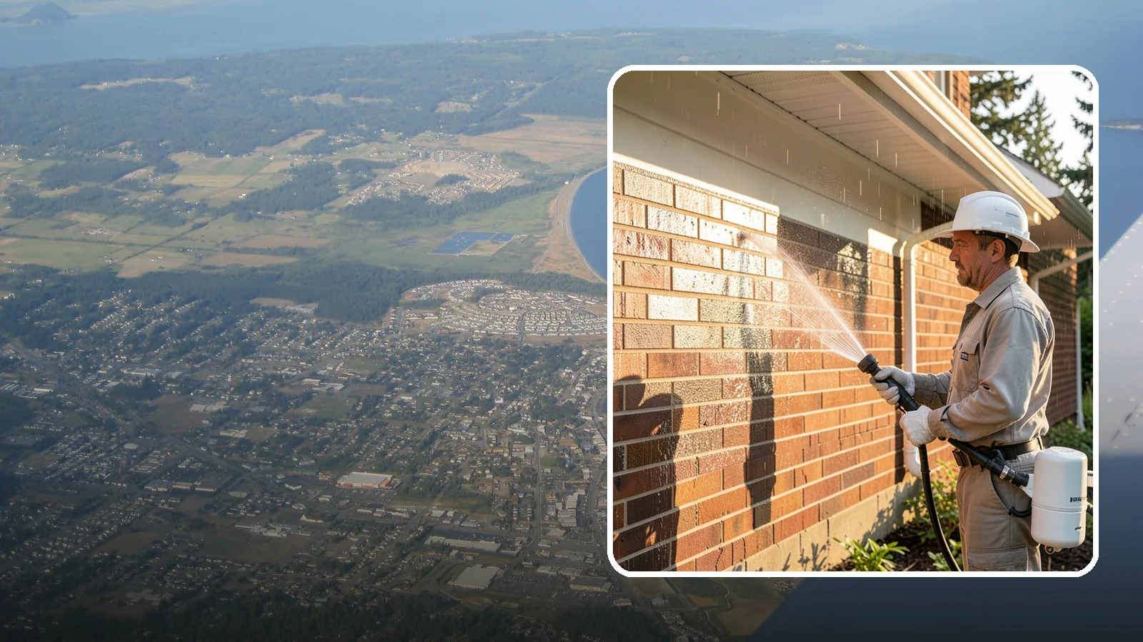 Brick Sealing in Oak Harbor, Island County, WA - Breathable masonry sealing for brick walls and veneers that repels rain while letting trapped moisture escape.