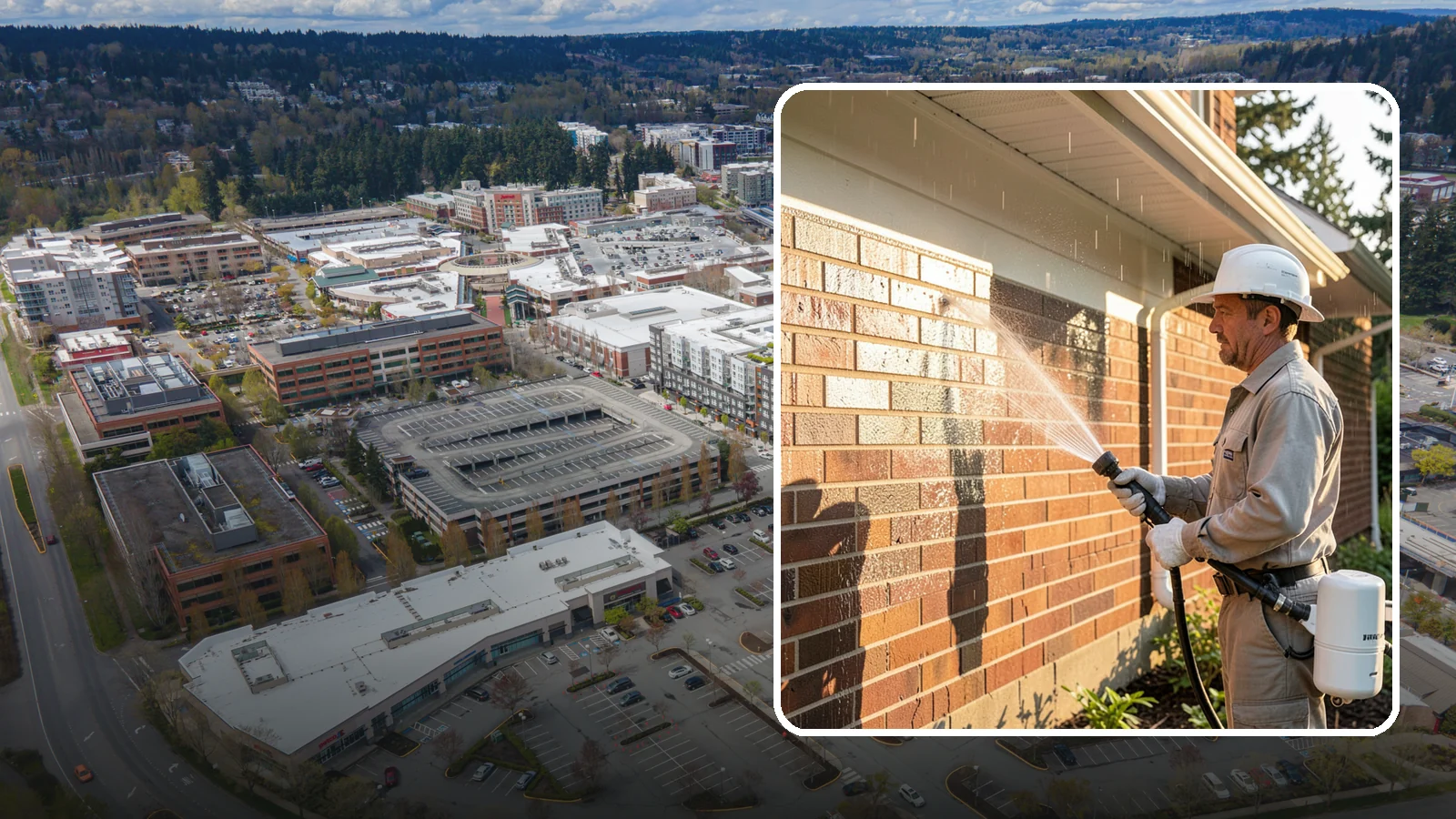 Brick Sealing in Redmond, King County, WA - Breathable masonry sealing for brick walls and veneers that repels rain while letting trapped moisture escape.