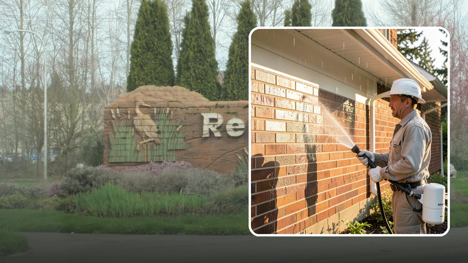 Brick Sealing in Renton, King County, WA - Breathable masonry sealing for brick walls and veneers that repels rain while letting trapped moisture escape.