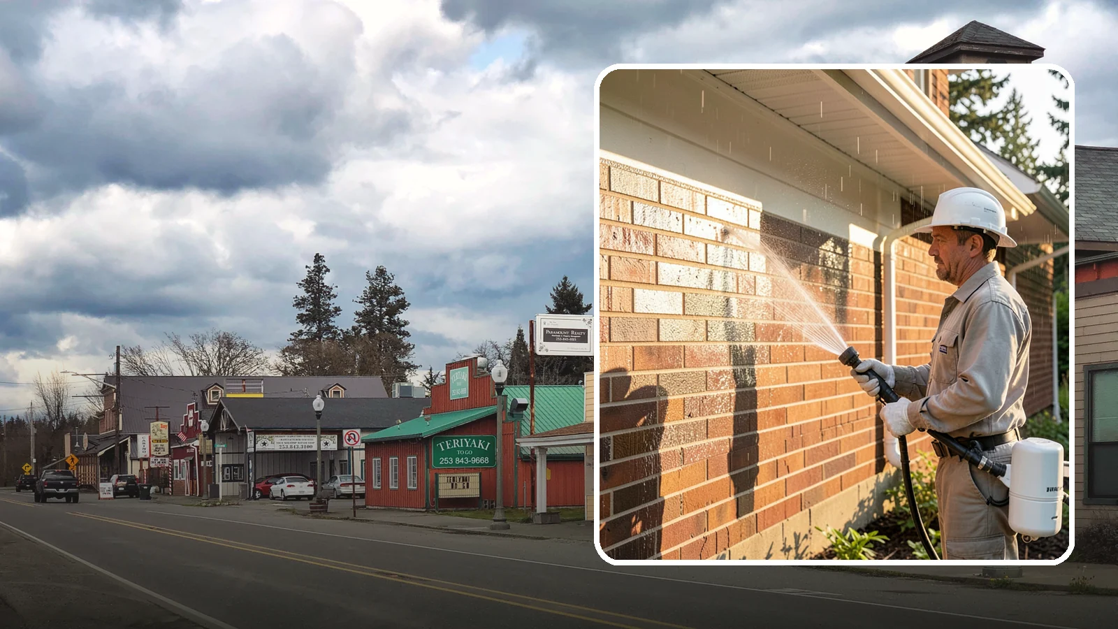 Brick Sealing in Roy, Pierce County, WA - Breathable masonry sealing for brick walls and veneers that repels rain while letting trapped moisture escape.