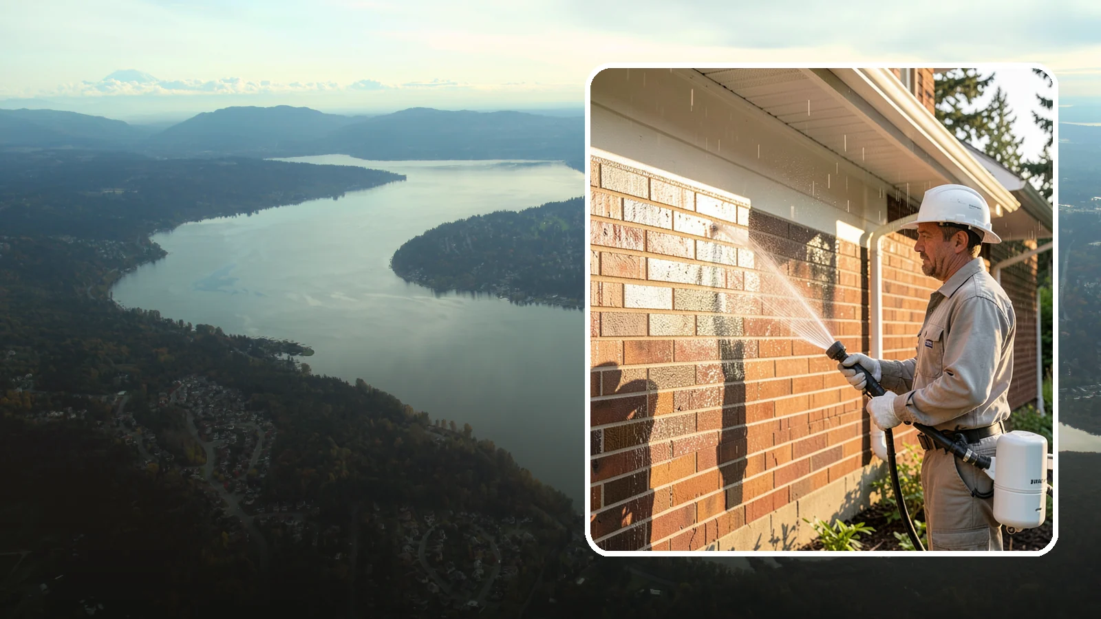 Brick Sealing in Sammamish, King County, WA - Breathable masonry sealing for brick walls and veneers that repels rain while letting trapped moisture escape.