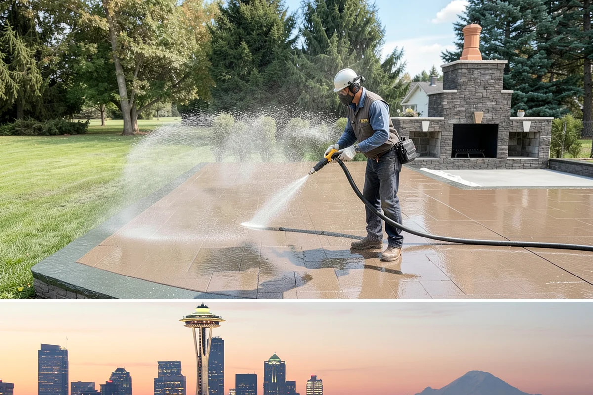 Brick Sealing in Seattle, King County, WA - Seal brick during dry summer conditions so the masonry is not saturated and the sealer can cure fully.