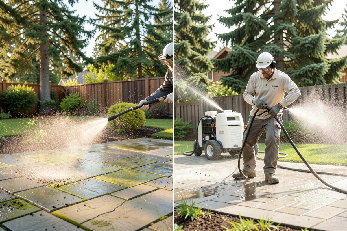 Brick Sealing in Shoreline, King County, WA - Clean the brick and remove efflorescence, moss, and grime