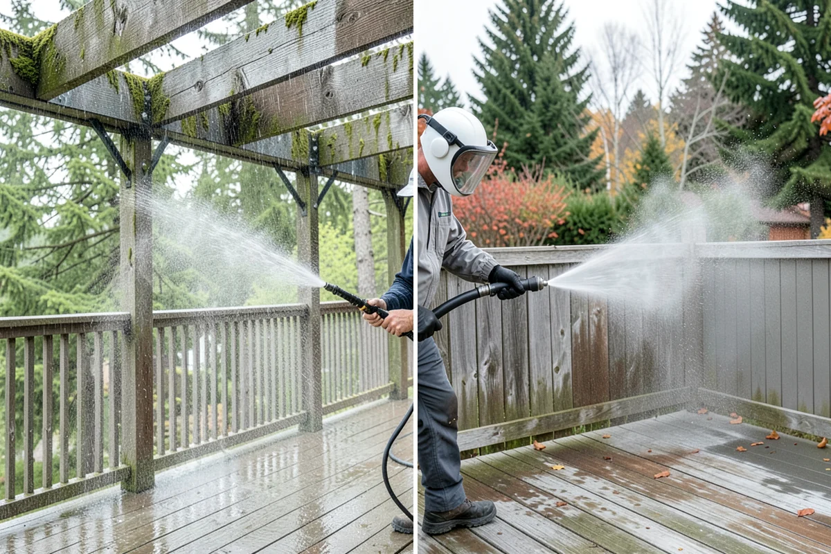 Brick Sealing in Snoqualmie, King County, WA - Clean the brick and remove efflorescence, moss, and grime