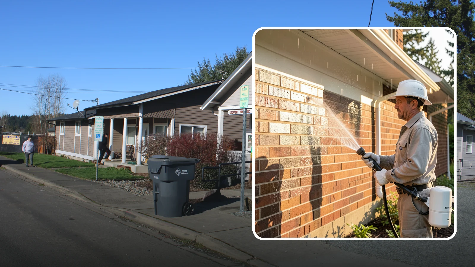 Brick Sealing in South Prairie, Pierce County, WA - Breathable masonry sealing for brick walls and veneers that repels rain while letting trapped moisture escape.