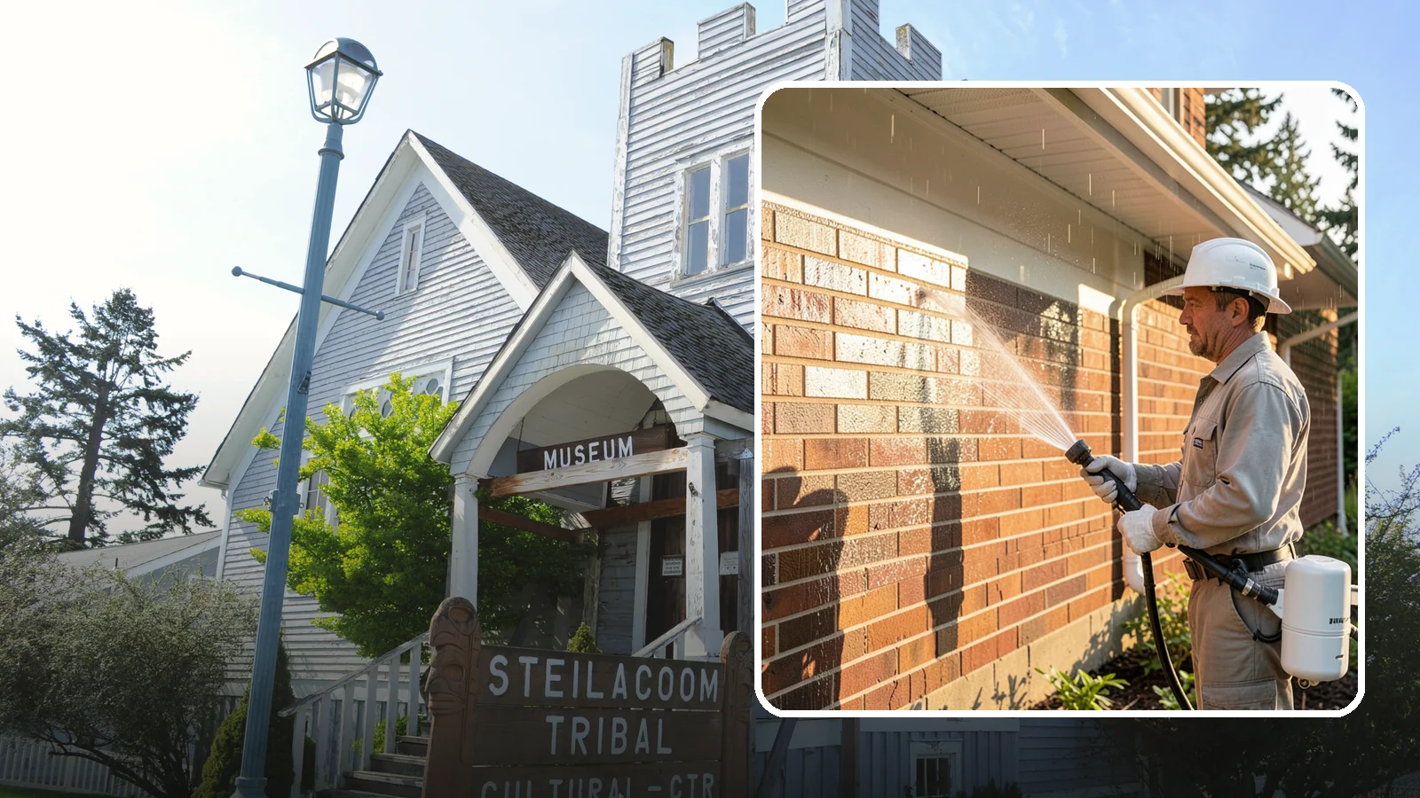 Brick Sealing in Steilacoom, Pierce County, WA - Breathable masonry sealing for brick walls and veneers that repels rain while letting trapped moisture escape.