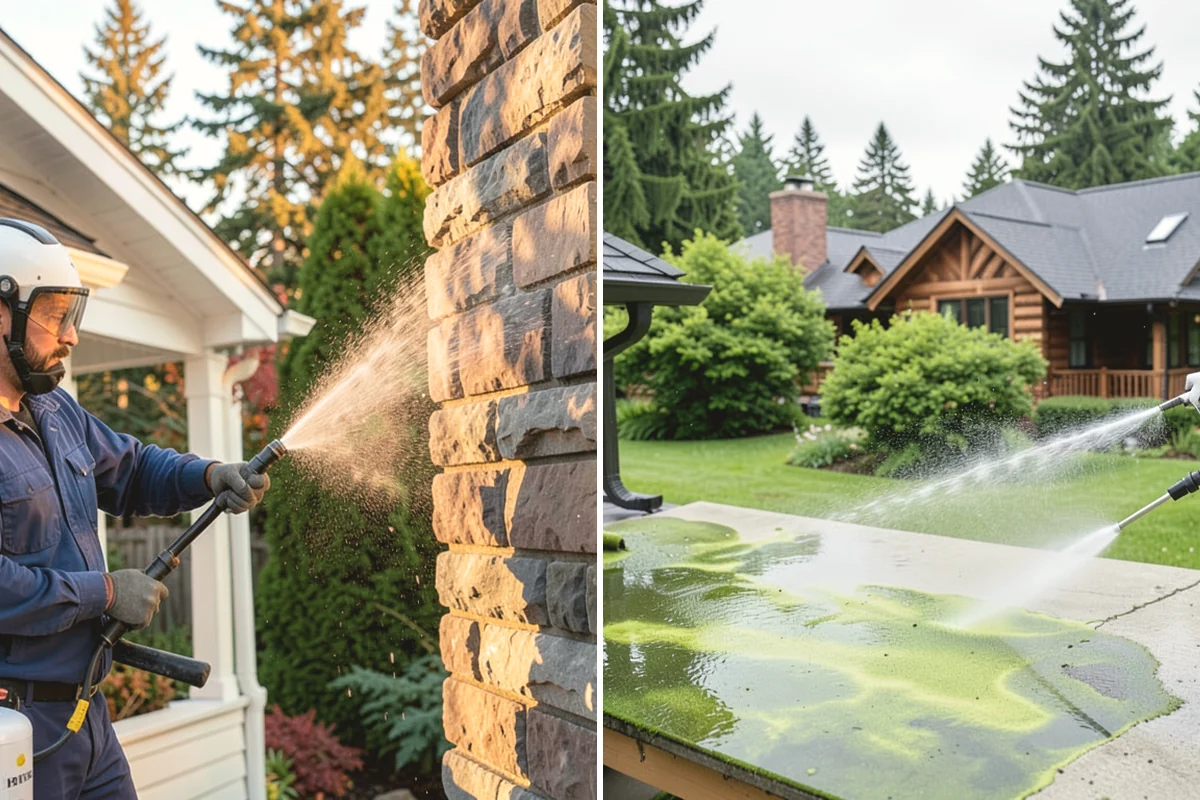 Brick Sealing in Steilacoom, Pierce County, WA - Clean the brick and remove efflorescence, moss, and grime