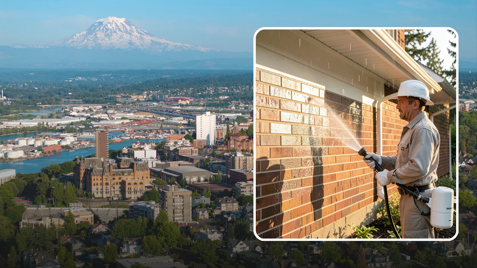 Brick Sealing in Tacoma, Pierce County, WA - Breathable masonry sealing for brick walls and veneers that repels rain while letting trapped moisture escape.