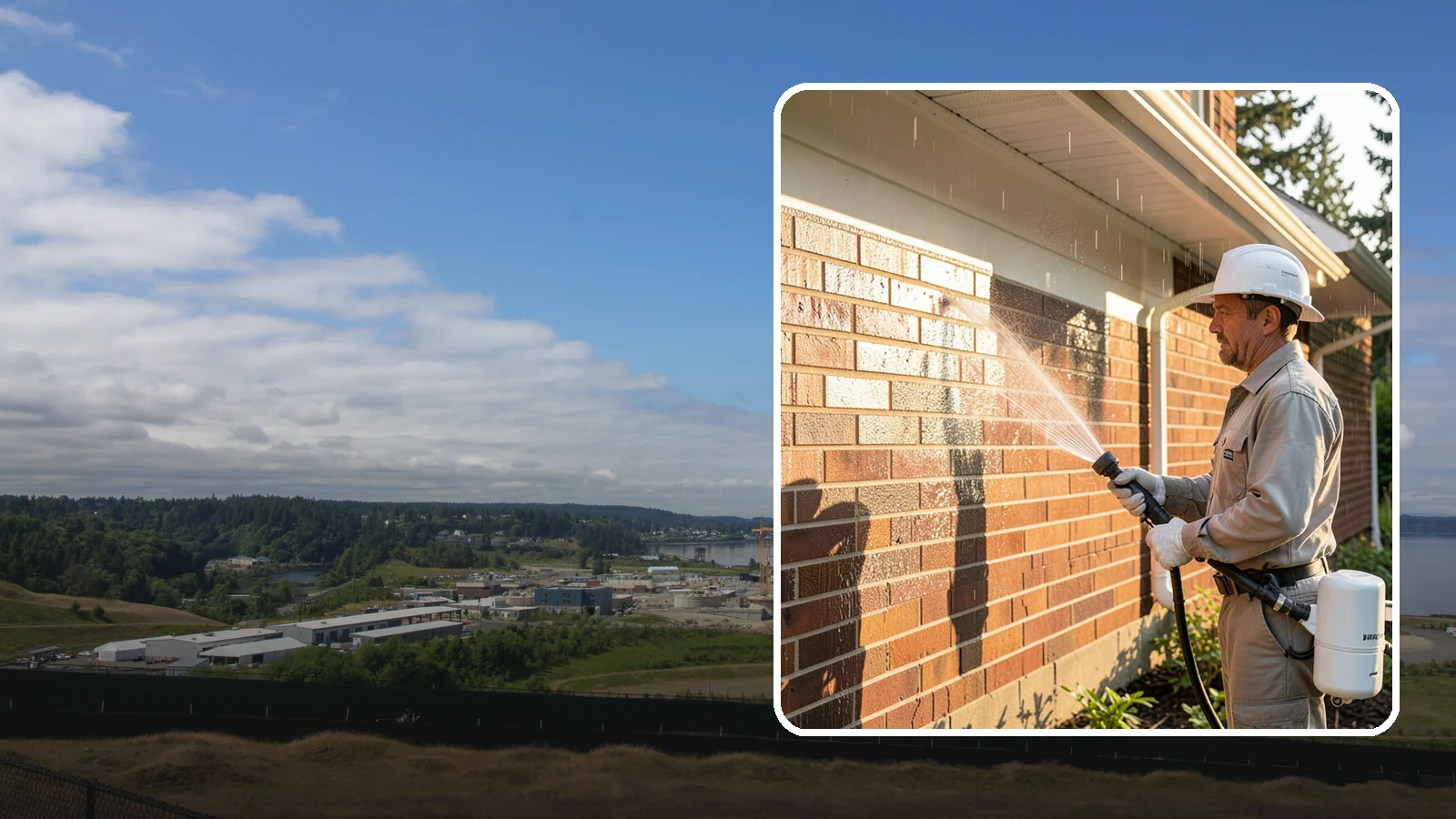 Brick Sealing in University Place, Pierce County, WA - Breathable masonry sealing for brick walls and veneers that repels rain while letting trapped moisture escape.