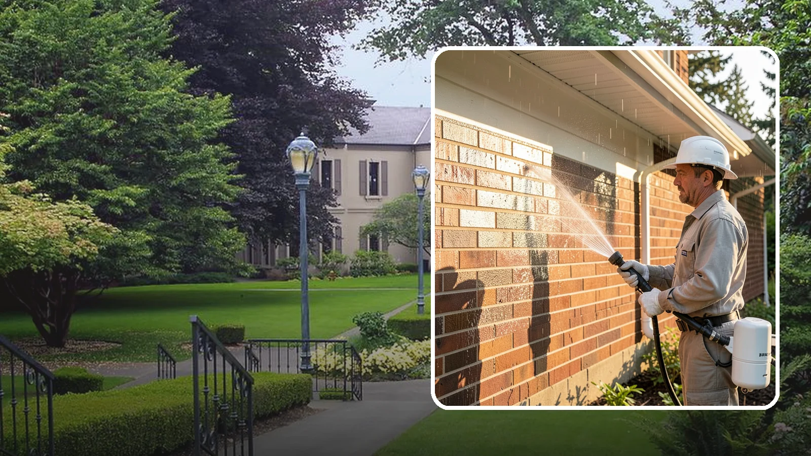 Brick Sealing in Woodinville, King County, WA - Breathable masonry sealing for brick walls and veneers that repels rain while letting trapped moisture escape.