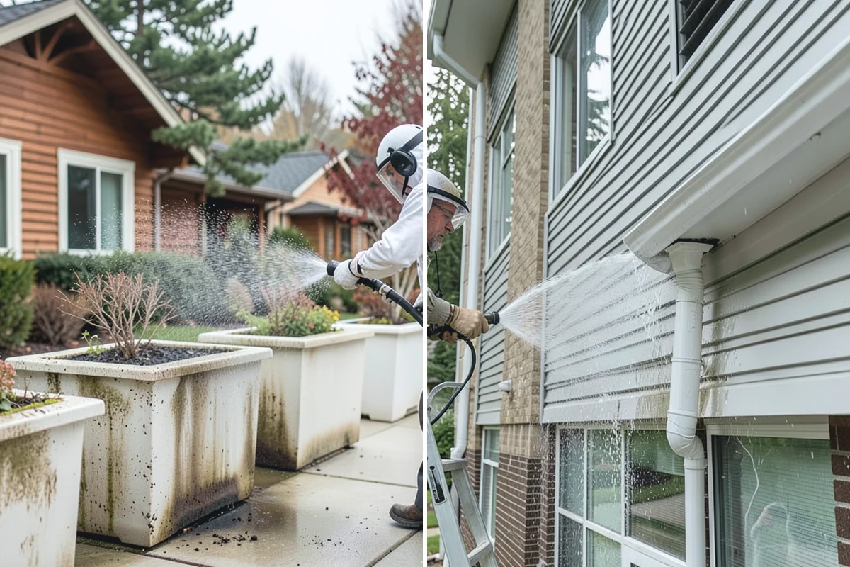 Brick Sealing in Woodinville, King County, WA - Clean the brick and remove efflorescence, moss, and grime