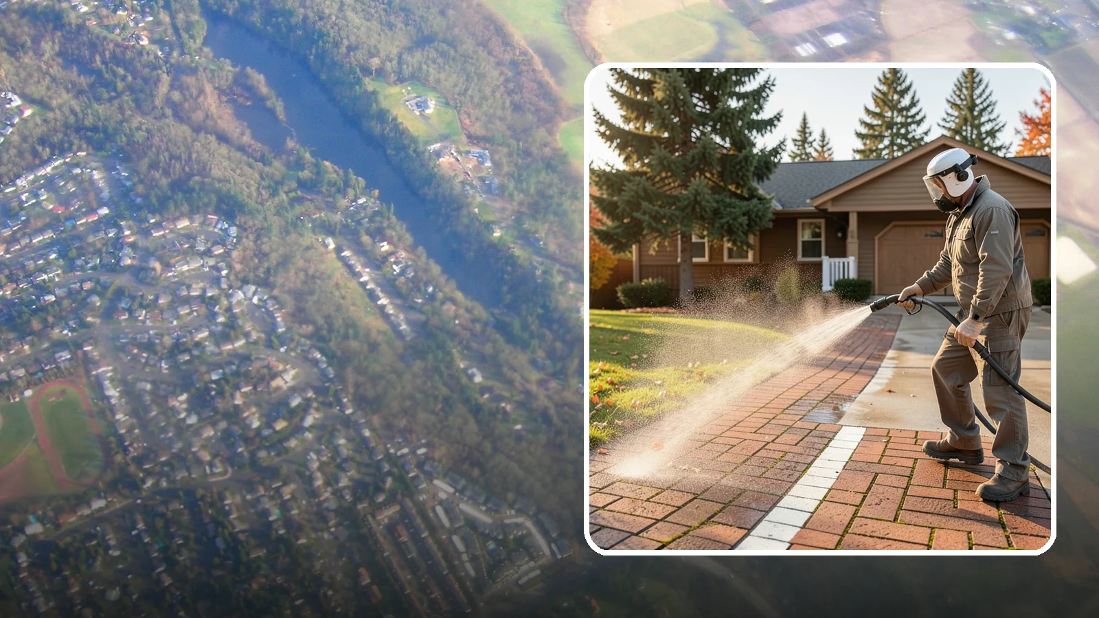 Brick Walkway Cleaning in Algona, King County, WA - Gently clean brick walkways so moss and joint growth lift without dislodging sand or mortar.