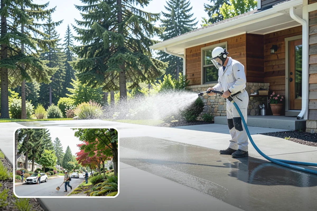 Brick Walkway Cleaning in Beaux Arts Village, King County, WA - Protects jointing sand and mortar from blowout