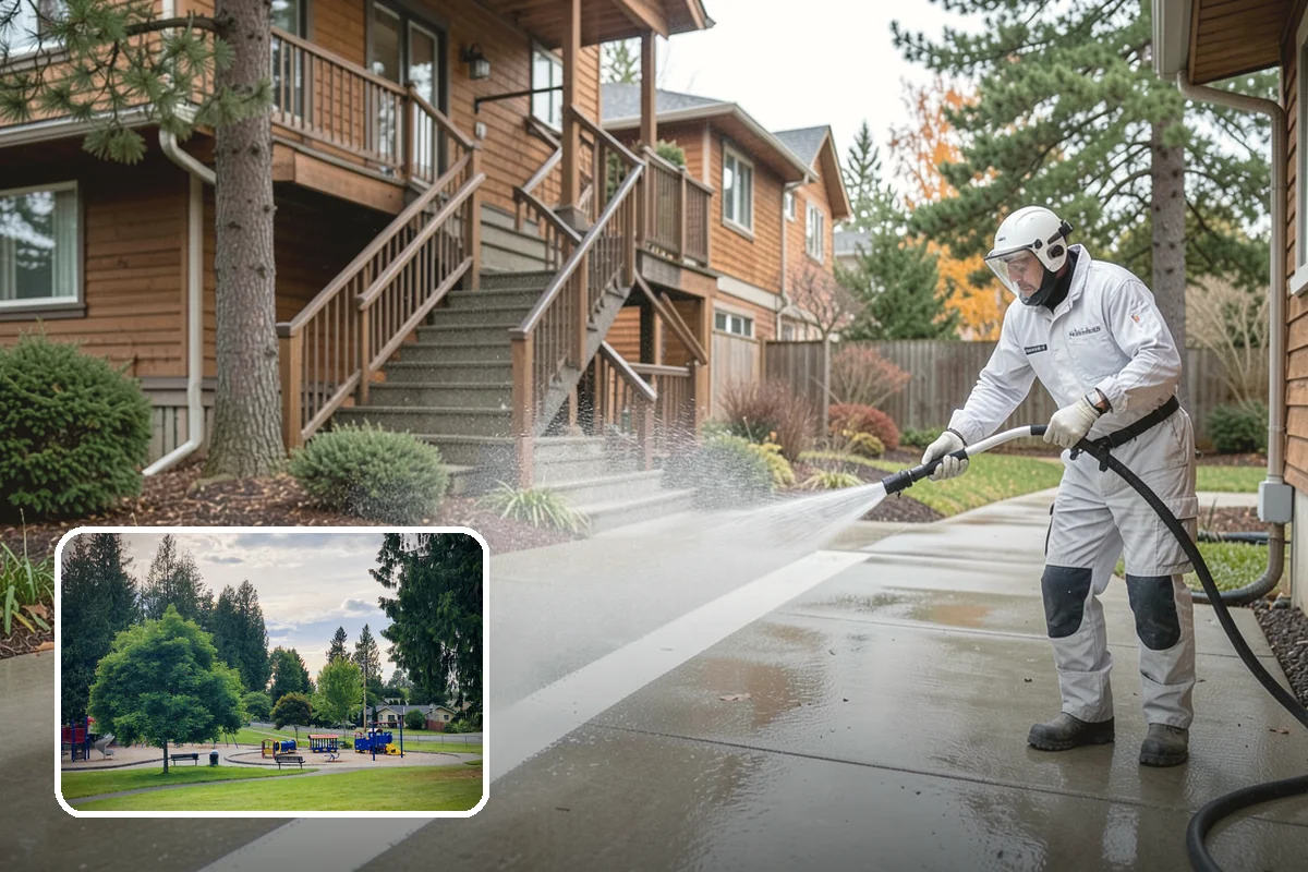 Brick Walkway Cleaning in Bonney Lake, Pierce County, WA - Protects jointing sand and mortar from blowout