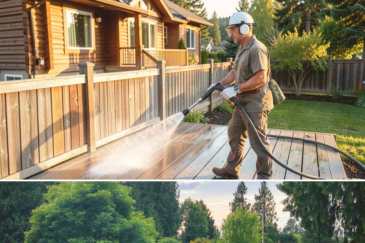 Brick Walkway Cleaning in Bonney Lake, Pierce County, WA - Clean brick walkways in summer when joints can dry fully before fall re-sanding sets.