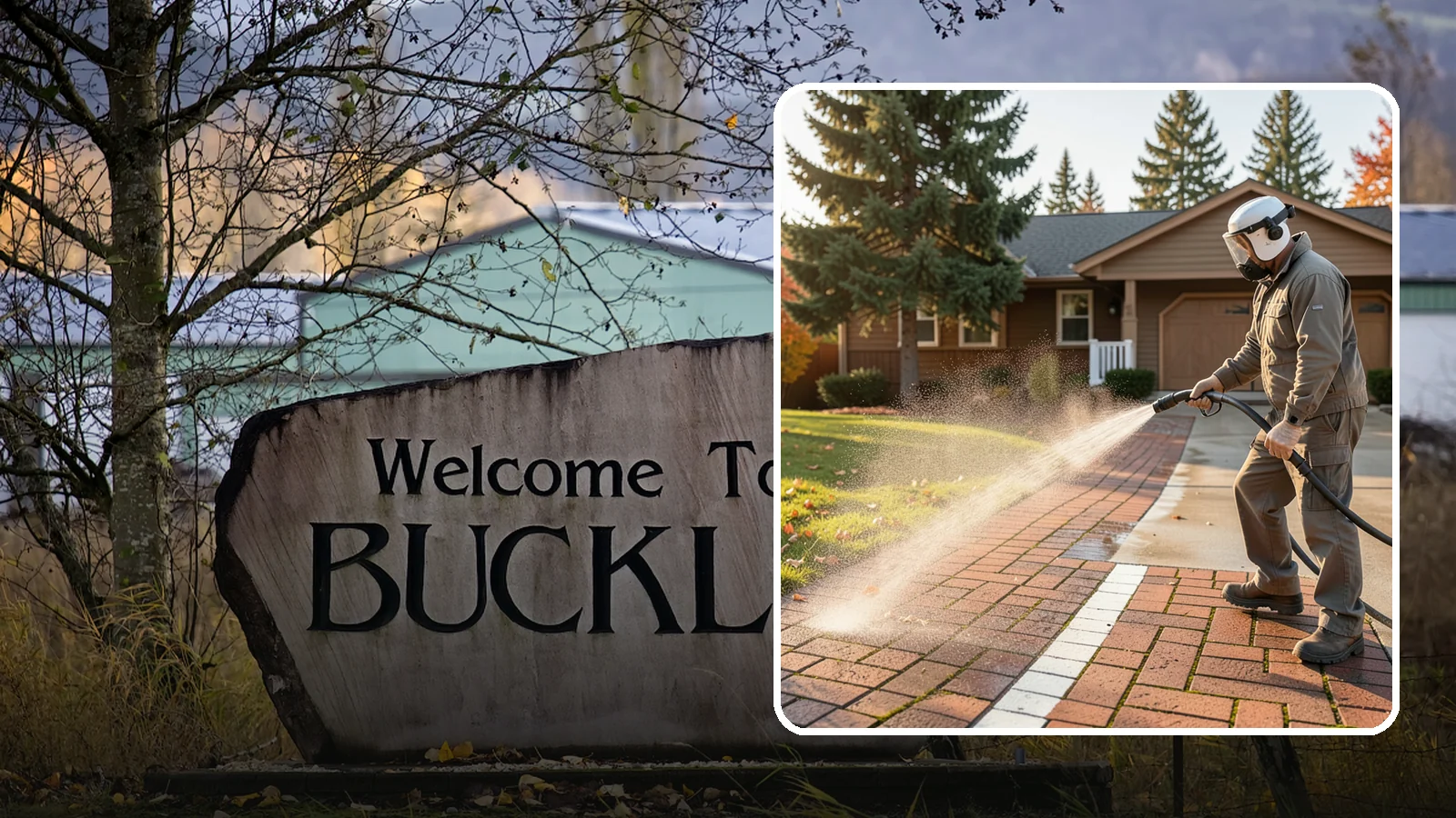Brick Walkway Cleaning in Buckley, Pierce County, WA - Gently clean brick walkways so moss and joint growth lift without dislodging sand or mortar.