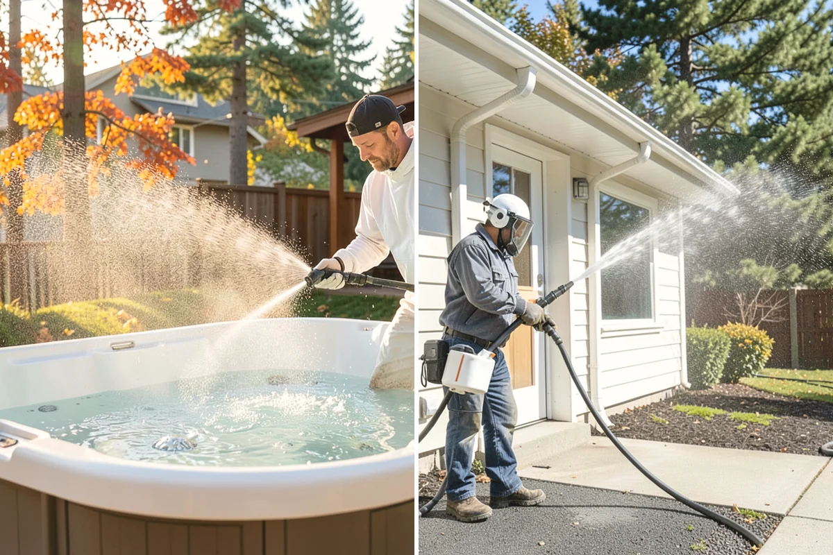 Brick Walkway Cleaning in Burien, King County, WA - Sweep and remove loose growth and standing debris