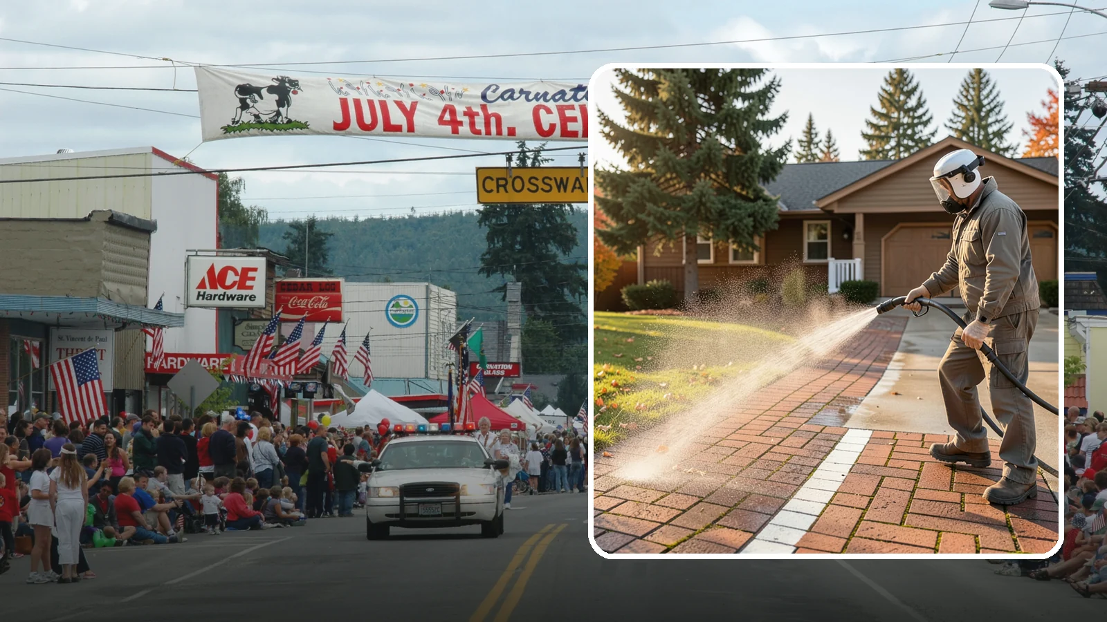 Brick Walkway Cleaning in Carnation, King County, WA - Gently clean brick walkways so moss and joint growth lift without dislodging sand or mortar.