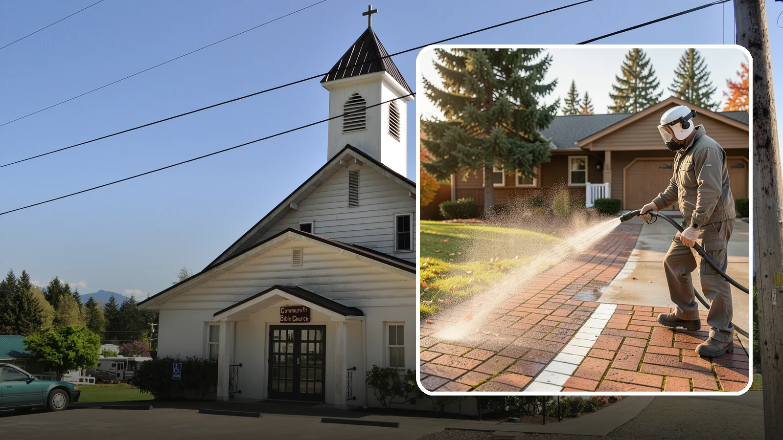 Brick Walkway Cleaning in Concrete, Skagit County, WA - Gently clean brick walkways so moss and joint growth lift without dislodging sand or mortar.
