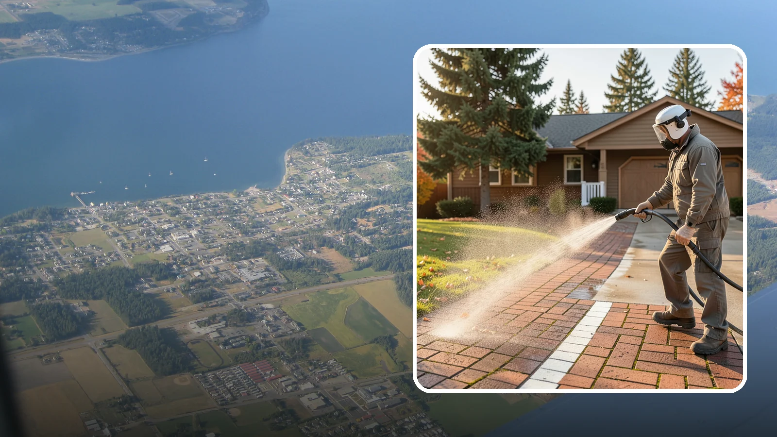 Brick Walkway Cleaning in Coupeville, Island County, WA - Gently clean brick walkways so moss and joint growth lift without dislodging sand or mortar.