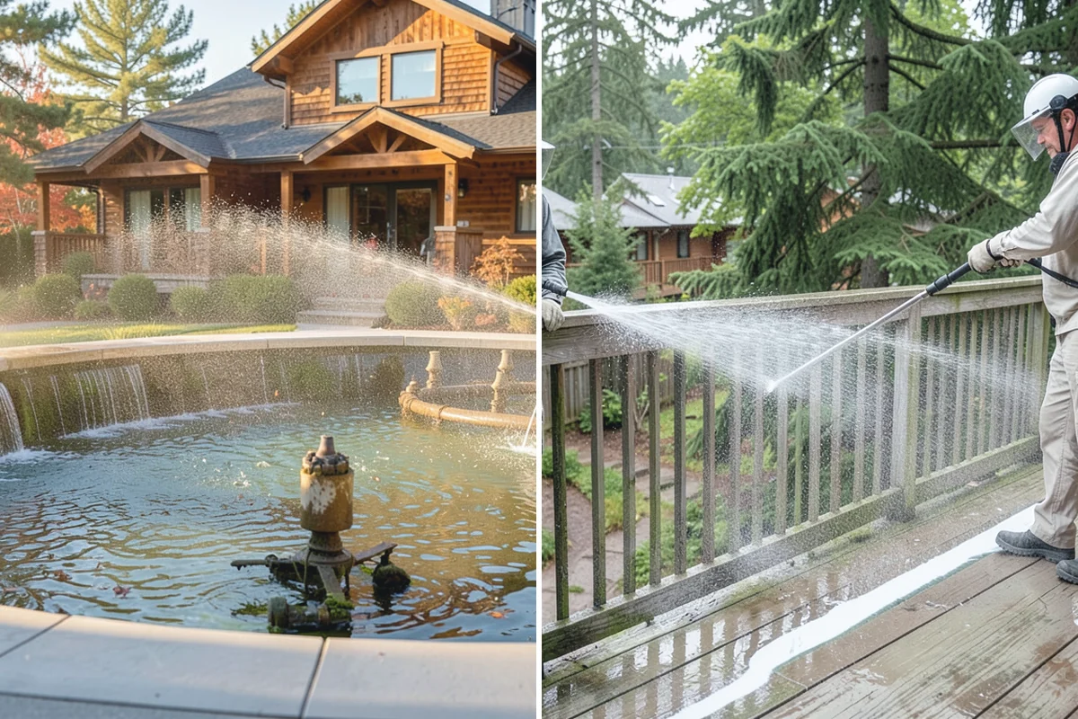 Brick Walkway Cleaning in Darrington, Snohomish County, WA - Sweep and remove loose growth and standing debris