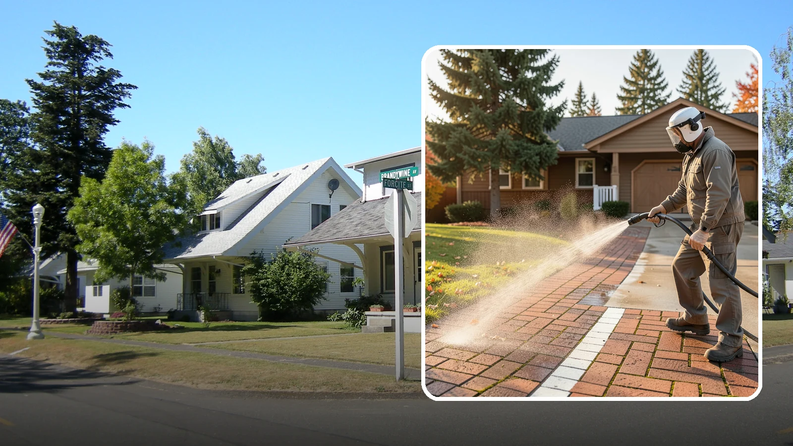 Brick Walkway Cleaning in DuPont, Pierce County, WA - Gently clean brick walkways so moss and joint growth lift without dislodging sand or mortar.