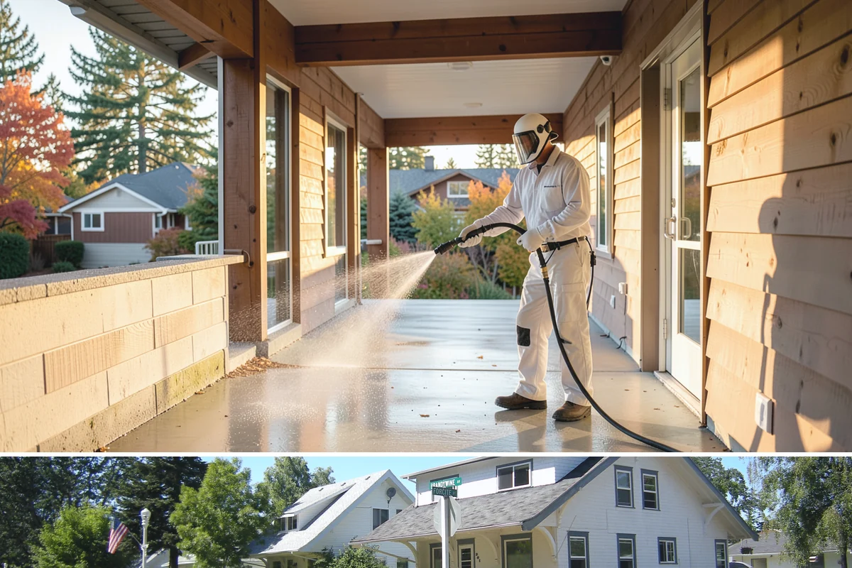 Brick Walkway Cleaning in DuPont, Pierce County, WA - Clean brick walkways in summer when joints can dry fully before fall re-sanding sets.