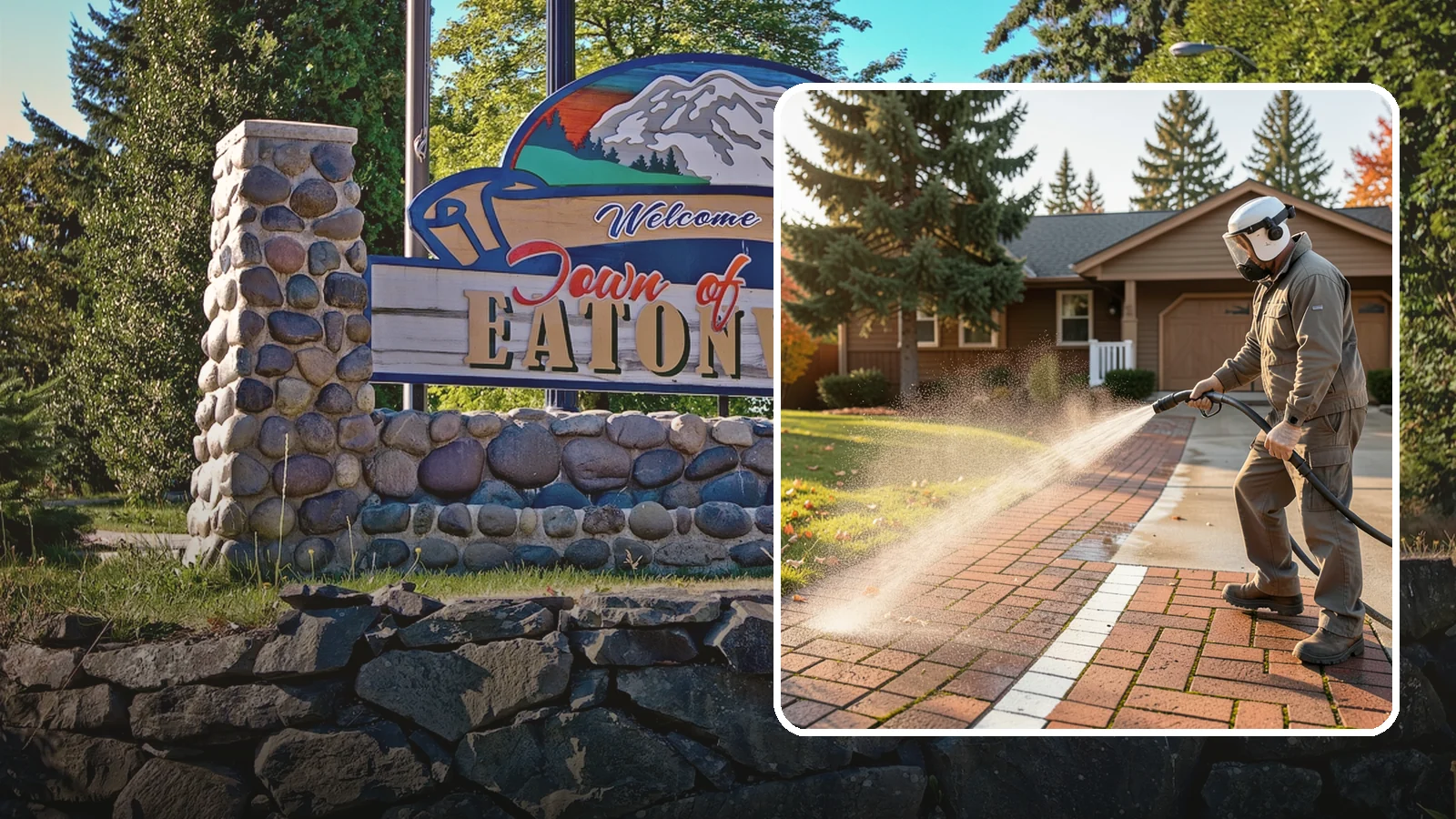 Brick Walkway Cleaning in Eatonville, Pierce County, WA - Gently clean brick walkways so moss and joint growth lift without dislodging sand or mortar.