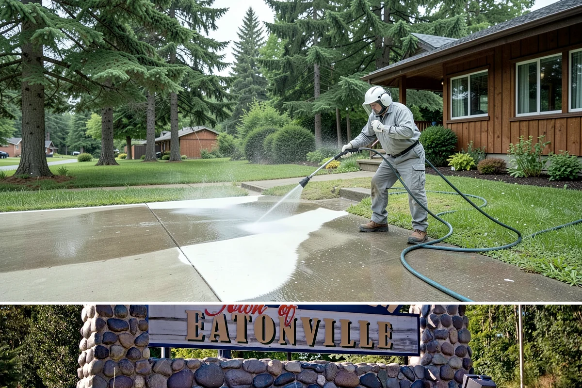 Brick Walkway Cleaning in Eatonville, Pierce County, WA - Clean brick walkways in summer when joints can dry fully before fall re-sanding sets.