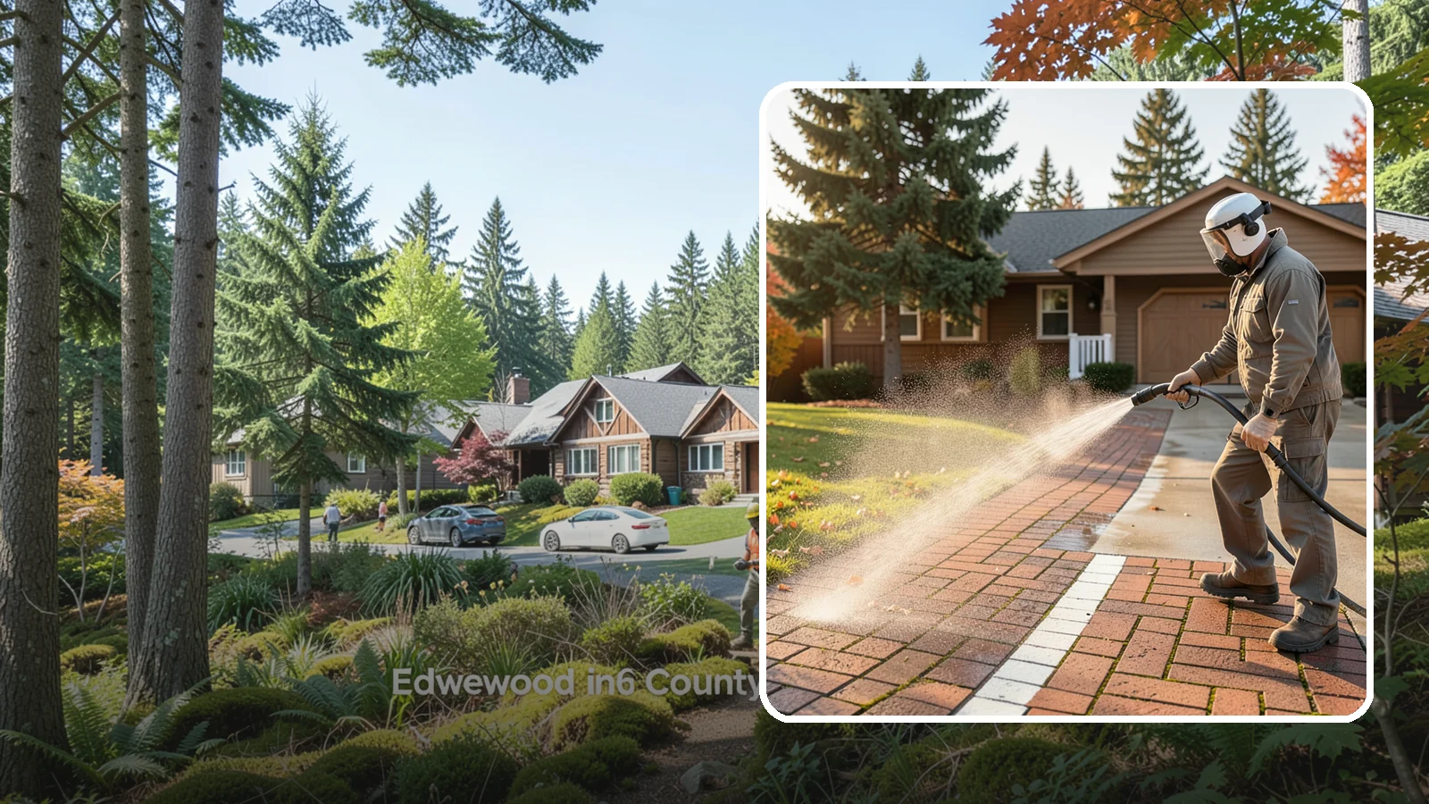 Brick Walkway Cleaning in Edgewood, Pierce County, WA - Gently clean brick walkways so moss and joint growth lift without dislodging sand or mortar.