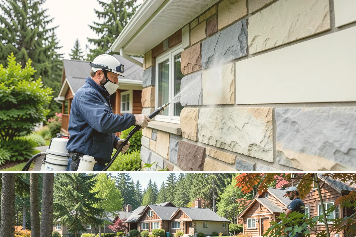 Brick Walkway Cleaning in Edgewood, Pierce County, WA - Clean brick walkways in summer when joints can dry fully before fall re-sanding sets.