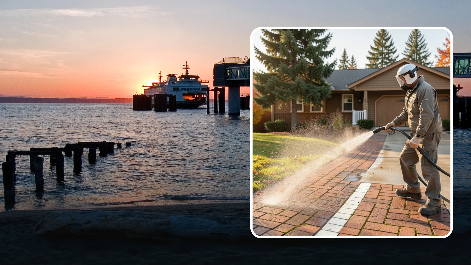 Brick Walkway Cleaning in Edmonds, Snohomish County, WA - Gently clean brick walkways so moss and joint growth lift without dislodging sand or mortar.