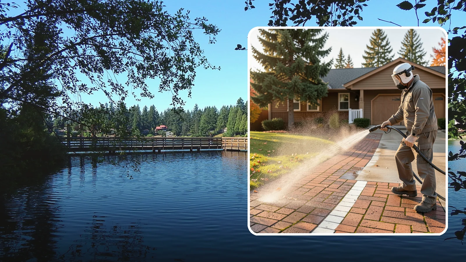 Brick Walkway Cleaning in Federal Way, King County, WA - Gently clean brick walkways so moss and joint growth lift without dislodging sand or mortar.