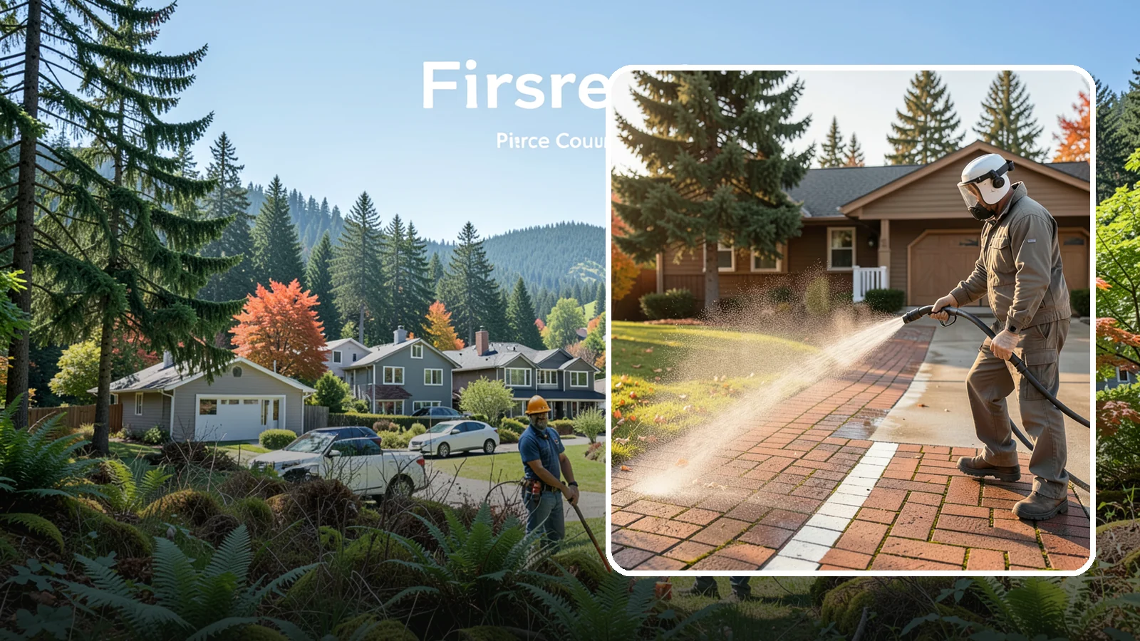 Brick Walkway Cleaning in Fircrest, Pierce County, WA - Gently clean brick walkways so moss and joint growth lift without dislodging sand or mortar.