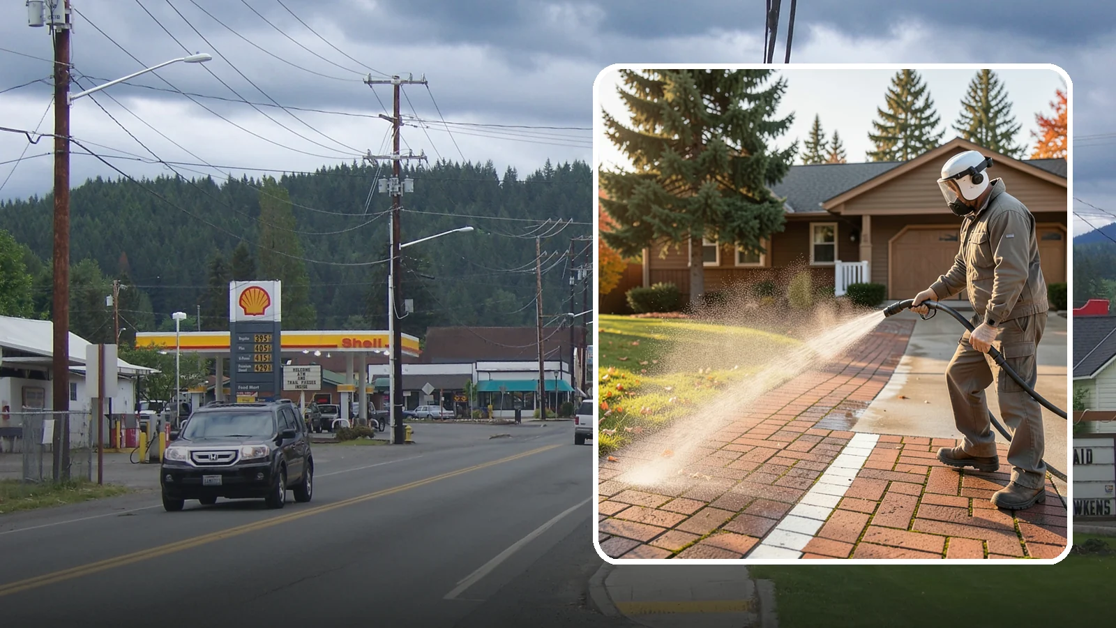 Brick Walkway Cleaning in Granite Falls, Snohomish County, WA - Gently clean brick walkways so moss and joint growth lift without dislodging sand or mortar.