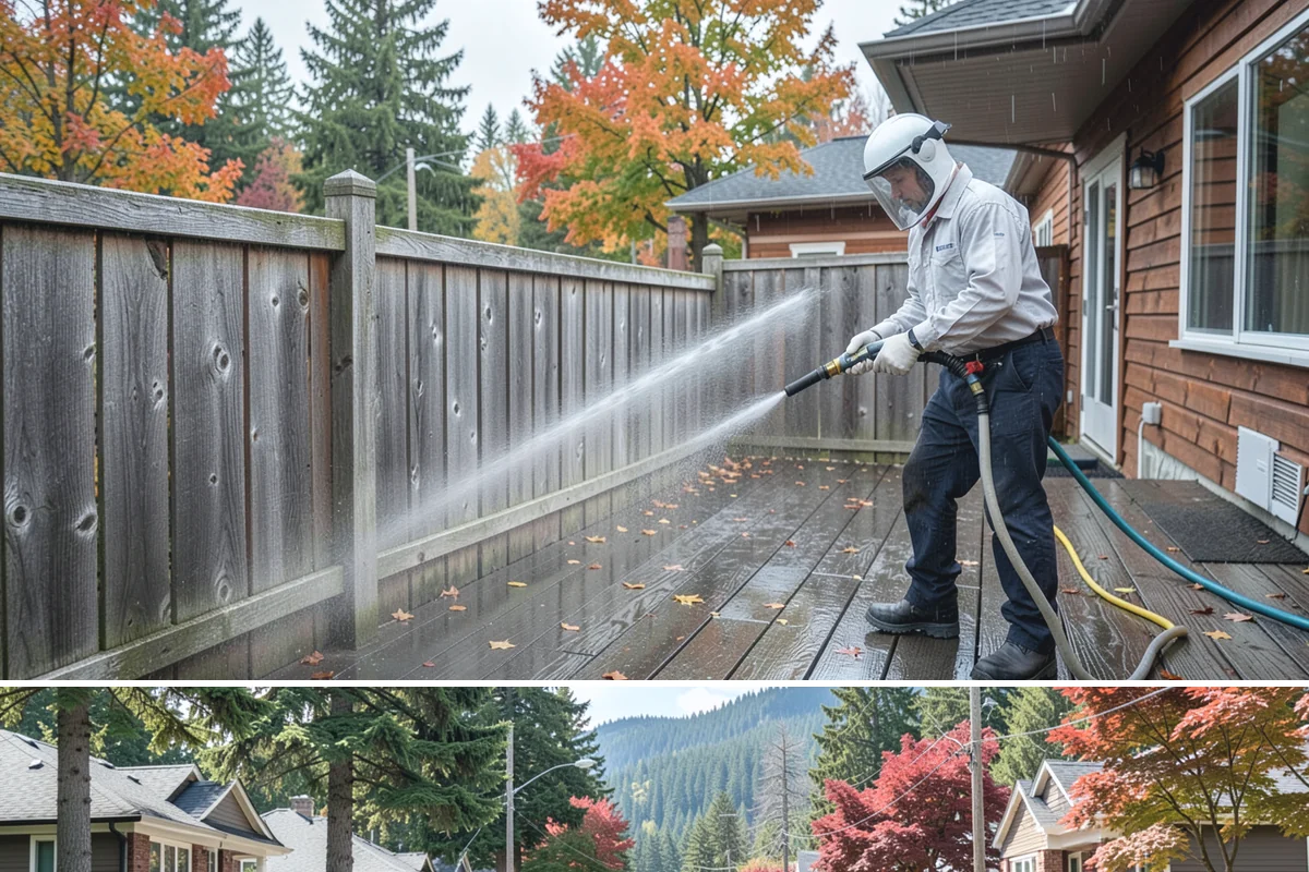 Brick Walkway Cleaning in Hunts Point, King County, WA - Clean brick walkways in summer when joints can dry fully before fall re-sanding sets.
