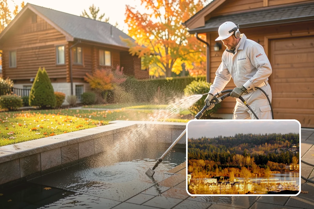 Brick Walkway Cleaning in Kenmore, King County, WA - Protects jointing sand and mortar from blowout