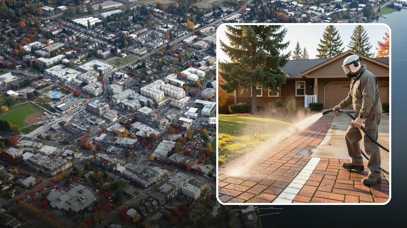 Brick Walkway Cleaning in Kirkland, King County, WA - Gently clean brick walkways so moss and joint growth lift without dislodging sand or mortar.