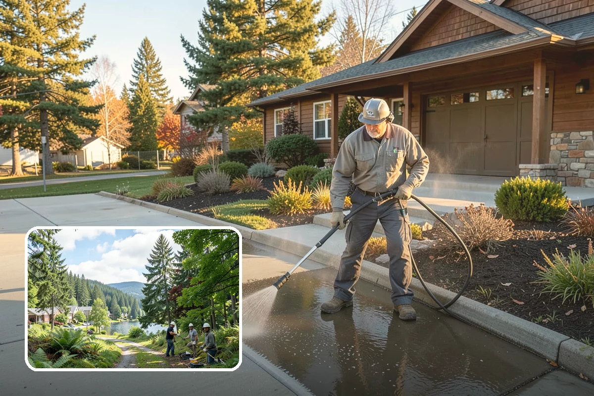 Brick Walkway Cleaning in Lake Forest Park, King County, WA - Protects jointing sand and mortar from blowout