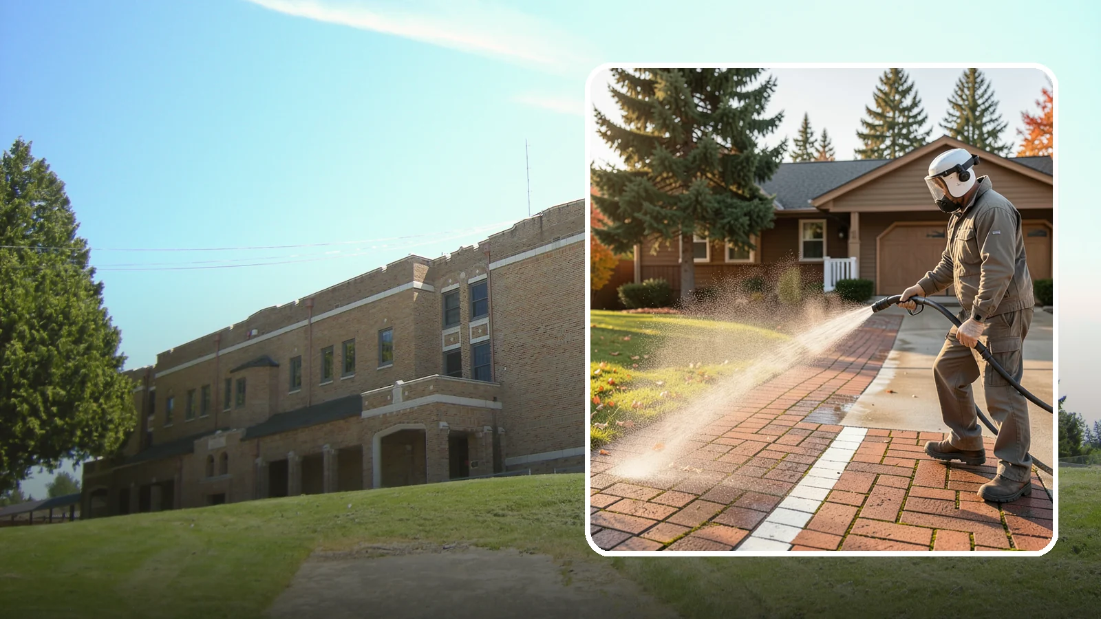 Brick Walkway Cleaning in Maple Valley, King County, WA - Gently clean brick walkways so moss and joint growth lift without dislodging sand or mortar.