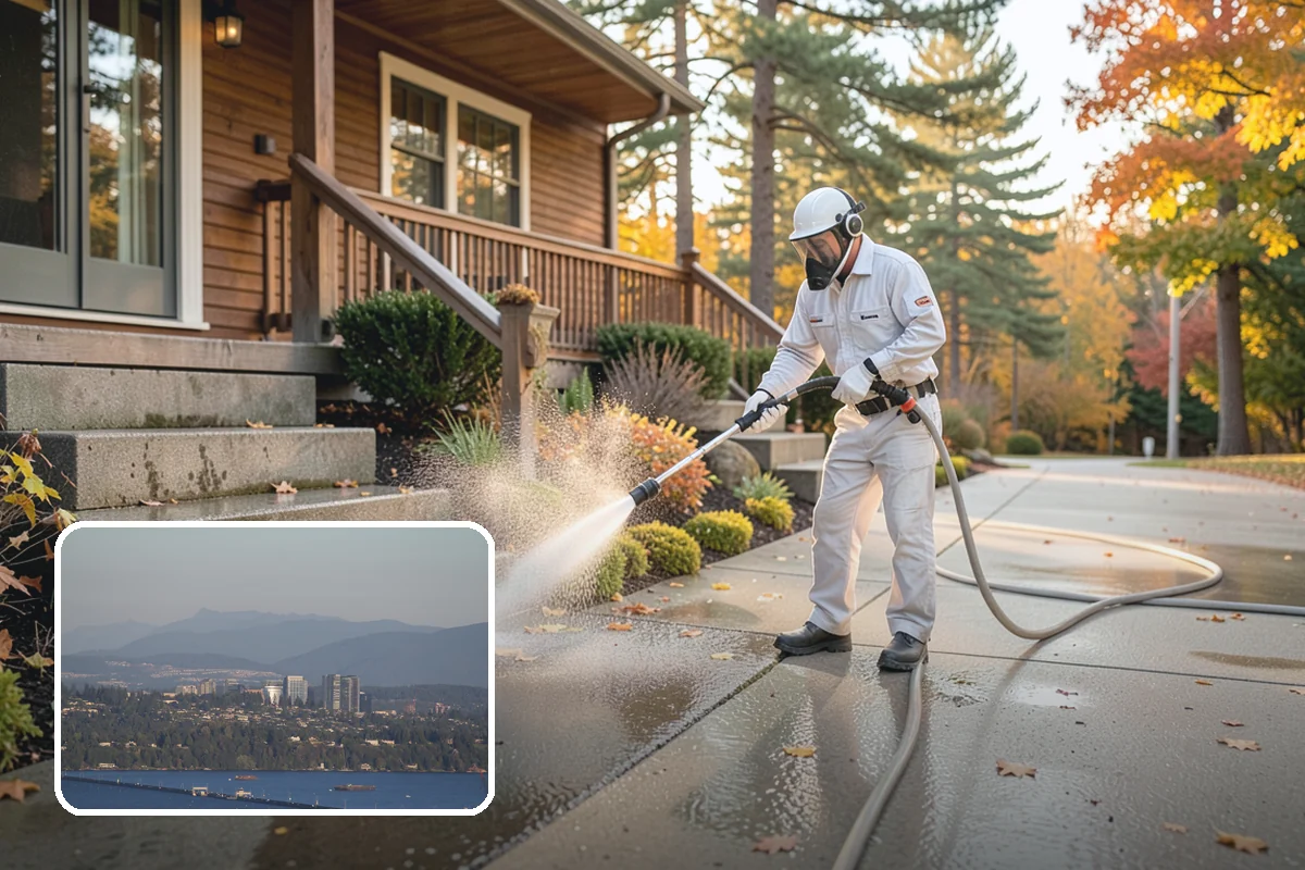 Brick Walkway Cleaning in Medina, King County, WA - Protects jointing sand and mortar from blowout