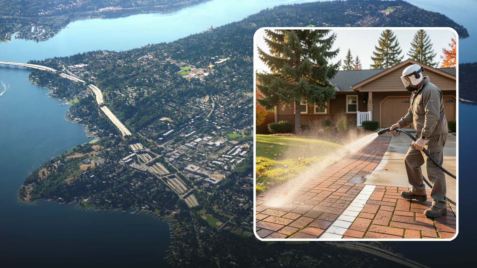 Brick Walkway Cleaning in Mercer Island, King County, WA - Gently clean brick walkways so moss and joint growth lift without dislodging sand or mortar.
