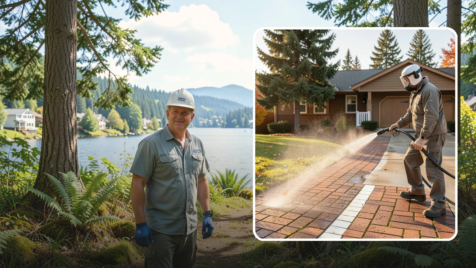 Brick Walkway Cleaning in Milton, King County, WA - Gently clean brick walkways so moss and joint growth lift without dislodging sand or mortar.