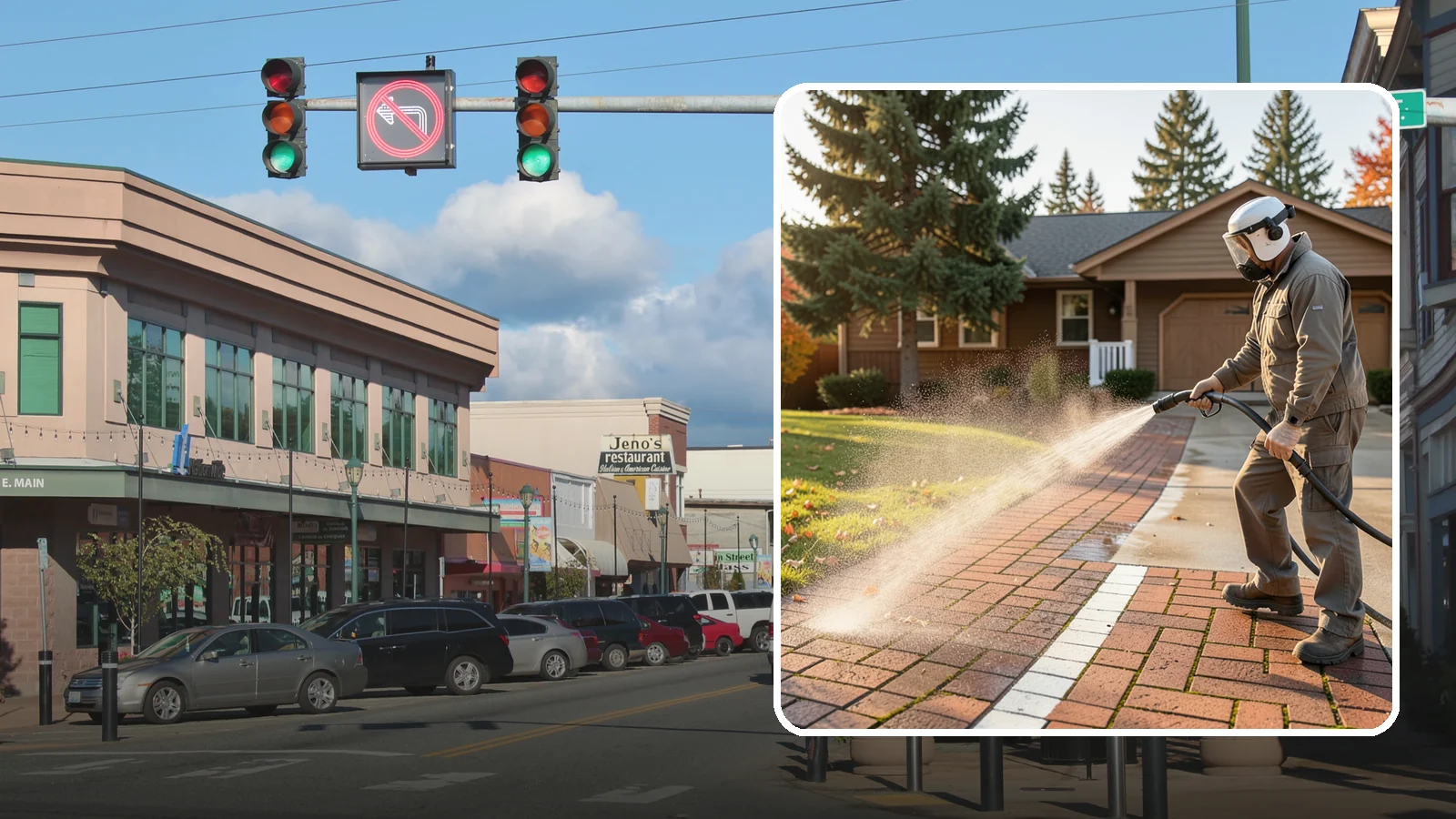 Brick Walkway Cleaning in Monroe, Snohomish County, WA - Gently clean brick walkways so moss and joint growth lift without dislodging sand or mortar.