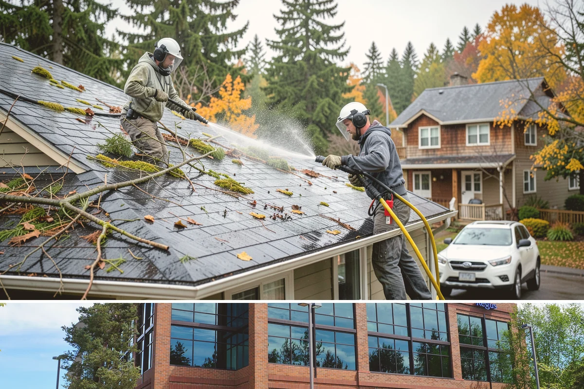Brick Walkway Cleaning in Mountlake Terrace, Snohomish County, WA - Clean brick walkways in summer when joints can dry fully before fall re-sanding sets.