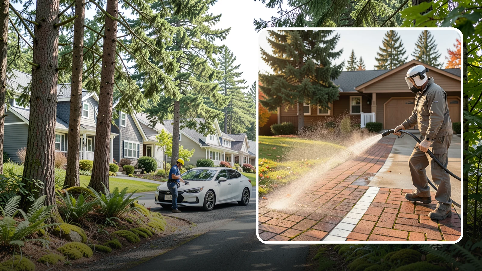 Brick Walkway Cleaning in Normandy Park, King County, WA - Gently clean brick walkways so moss and joint growth lift without dislodging sand or mortar.
