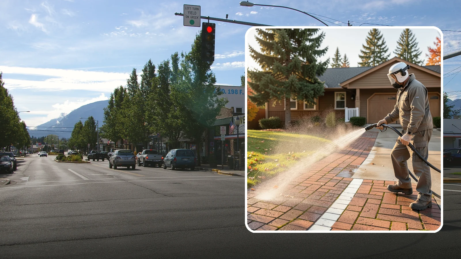 Brick Walkway Cleaning in North Bend, King County, WA - Gently clean brick walkways so moss and joint growth lift without dislodging sand or mortar.