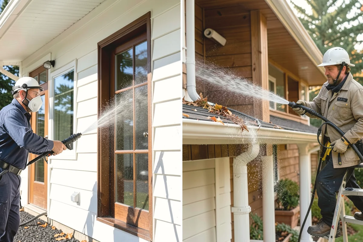 Brick Walkway Cleaning in Oak Harbor, Island County, WA - Sweep and remove loose growth and standing debris