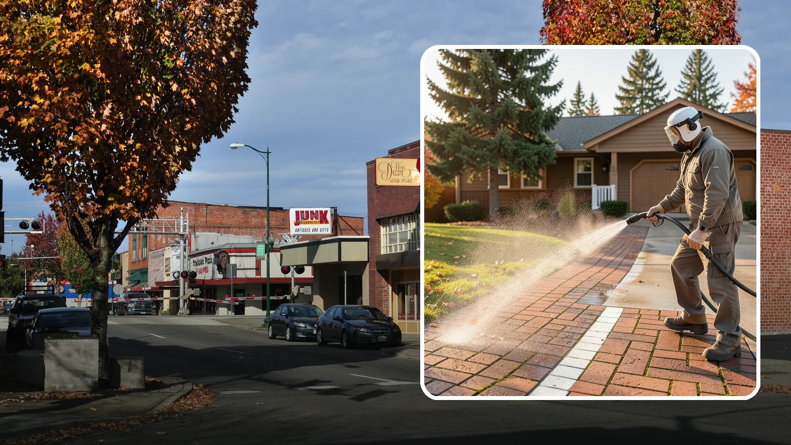Brick Walkway Cleaning in Puyallup, Pierce County, WA - Gently clean brick walkways so moss and joint growth lift without dislodging sand or mortar.